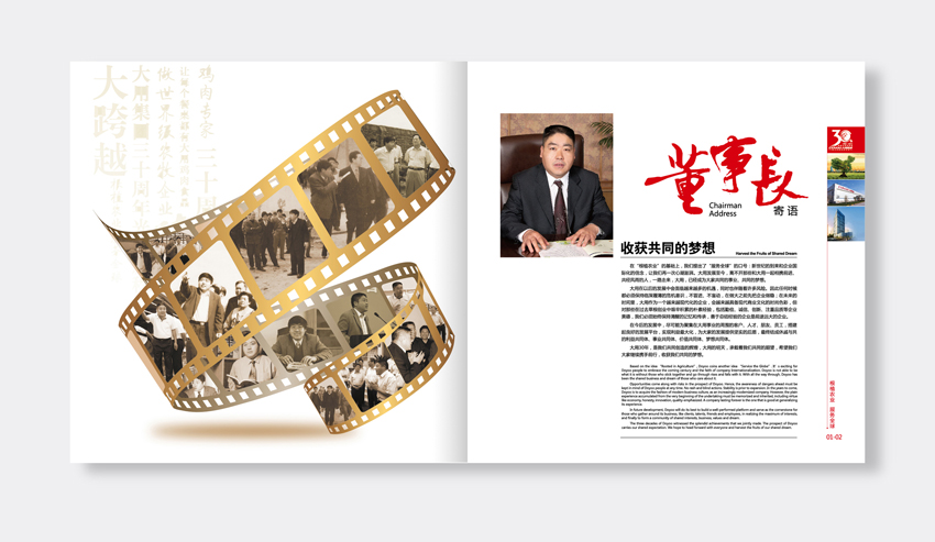 單位30周年紀念冊設(shè)計